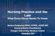 Nursing Practice and the Law - Healing, Teaching & · PDF filevarious cases and precedents for future ... Civil Law Civil Law usually ... Nursing Practice and the Law What Every Nurse