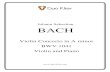 Johann Sebastian BACH - Duo Klierduo-klier.com/wp-content/uploads/2013/11/Bach-Concerto-in-A-minor.pdf · Johann Sebastian BACH Violin Concerto in A minor BWV 1041 Violin and Piano