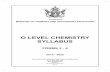 O LEVEL CHEMISTRY SYLLABUS - Success Africa · PDF fileMINISTRY OF PRIMARY AND SECONDARY EDUCATION FORMS 3 - 4 2015 - 2022 O LEVEL CHEMISTRY SYLLABUS ZIMBABWE Curriculum Development