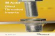 Avdel Threaded  · PDF fileAvdel® threaded inserts are most commonly used in the auto-motive, vehicle, ... • Ease of hole entry afforded by the reduced tail end diameter of