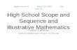High School Scope and Sequence - cacompcenter.orgcacompcenter.org/wp-content/uploads/2013/02/Algebra-Forum-4... · High School Scope and Sequence and ... so let’s not ... There