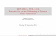 HPS 1653 / PHIL 1610 Introduction to the Philosophy of ... · PDF fileHPS 1653 / PHIL 1610 Introduction to the Philosophy of Science Popper: Falsi cationism Adam Caulton adam.caulton@gmail.com