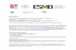 ESO-ESMO Masterclass in Clinical Oncology 2015 Meeting Reportoncologypro.esmo.org/content/download/62753/1153648/file/ESO-ESM… · 14th ESO-ESMO MASTERCLASS IN CLINICAL ONCOLOGY
