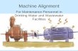 Machine Alignment - mi-wea.org Alignment Slide Show.pdf · Machine Alignment For Maintenance Personnel in Drinking Water and Wastewater Facilities