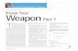 THE COLLECTOR: Know Your Weapon Part 1 T · PDF fileWilmott magazine 49 ing millions of dollars—-can only be learned through real action. Now, the manual: BSD trader “Solider,