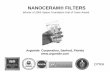 NANOCERAM® FILTERS - Premium- · PDF fileFiltering dirt particles This compares the dirt holding capacity for A2 fine test dust (~1-4 µm) vs data presented by C. Shields for microglass,