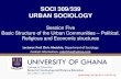 SOCI 309/339 URBAN SOCIOLOGY - · PDF fileCollege of Education School of Continuing and Distance Education 2014/2015 – 2016/2017 SOCI 309/339 URBAN SOCIOLOGY Session Five Basic Structure