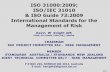 ISO 31000:2009; ISO/IEC 31010 & ISO Guide 73:2009 ... · PDF fileISO 31000:2009; ISO/IEC 31010 & ISO Guide 73:2009 International Standards for the Management of Risk Kevin W Knight