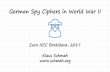 German Spy Ciphers in World War II -   Spy Ciphers in World War II. Klaus Schmeh. ... TROUPS HIGHLY TRAINED FAR MOUNTAIN WARFARE. Steganographic ... German cryptography in WW2
