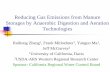 Reducing Gas Emissions from Manure Storages by Anaerobic ... · PDF fileReducing Gas Emissions from Manure Storages by Anaerobic Digestion and Aeration Technologies Ruihong Zhang1,