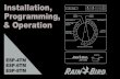 Installation, Programming, & Operation - Rain · PDF fileInstallation, Programming, & Operation ESP-4TM ESP-6TM ... Quick Reference Guide ... fill out the ESP-TM Controller Programming