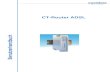CT-Router ADSL - M2M INDUSTRIE KOMMUNIKATION · PDF fileCT-Router ADSL 11 Status ADSL Status >> ADSL Wide Area Network Modem Status Silent: kein DSL-Signal verfügbar Not Initialized: