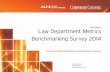 2014 Edition Law Department Metrics Benchmarking Survey 2014almlegalintel.com/Resources/2014 LDMBS Executive and Excerpt... · LAW DEPARTMENT METRICS BENCHMARKING SURVEY 2014 Edition