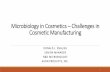 Microbiology in Cosmetics – Challenges in Cosmetic ... · PDF fileMicrobiology in Cosmetics –Challenges in Cosmetic Manufacturing DONALD J. ENGLISH SENIOR MANAGER R&D MICROBIOLOGY