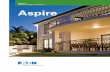 Eaton’s Aspire design collection Aspire - Cooper · PDF fileTable of contents Page Aspire Aspire features and benefits 2-3 Dimmers 4-5 Fan speed controls 6 Switches 7 Timers 8 Screwless