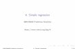 4. Simple regression - OTexts Simple regression.pdf · Outline The simple linear model Least squares estimation Forecasting with regression Non-linear functional forms Regression