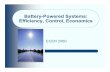 Battery-Powered Systems: Efficiency, Control, Economicsecee.colorado.edu/~ecen2060/materials/lecture_notes/Battery3.pdf · If we discharge the battery more slowly, say at a current