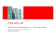 Move to Oracle Database 11g – The whole Storydownload.oracle.com/otndocs/technology/products/database/oracle11… · • Without timezone V4 no upgrade to Oracle Database 11g will