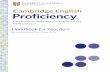 Handbook for Teachers - Γερμανικά · PDF file88378 CPE GREEK COVER 2Y04.indd 3-4378 CPE GREEK COVER 2Y04.indd 3-4 116/06/2012 08:246/06 /2012 ... PROFICIENCY handbook for
