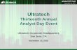 Thirteenth Annual Analyst Day Eventfiles.shareholder.com/.../Analyst_Day_2016_combined_presentation_FI… · Chairman & Chief Executive Officer November 15, 2016 . ... •Non-contact