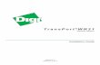 Digi TransPort® WR21 Installation Guide - Neteon · PDF fileDigi TransPort ® WR21 Installation Guide Page 2. Disclaimer. Digi International makes no representations or warranties