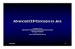Advanced OOP Concepts in Java - University of · PDF file09/28/2001 1 Advanced OOP Concepts in Java Michael B. Spring Department of Information Science and Telecommunications University