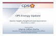 CPS Energy Update -   · PDF file3 Our Strengths • Solid financial position ‐CPS Energy is rated AA+, Aa1 and AA by Fitch Ratings, Moody’s Investor Services and Standard &