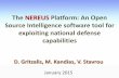 The NEREUS Platform: An Open Source Intelligence … OSINT NEREUS... · The NEREUS Platform: An Open Source Intelligence software tool for exploiting national defense capabilities