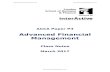 Advanced Financial Management -  · PDF fileACCA Paper P4 . Advanced Financial Management . Class Notes . March 2017 .