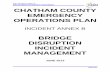 BRIDGE DISRUPTION INCIDENT MANAGEMENT - Chatham Emergency Management … - … ·  · 2014-09-02eop / incident annex b bridge disruption incident management june 2013 chatham county