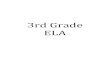 3rd Grade ELA core standards/cc... · 3rd Grade ELA. iLEAP Assessment Guide English Language Arts Grade 3 1-1 ... This section describes the overall design of the iLEAP English Language