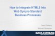 How to Integrate HTML5 Into Web Dynpro Standard Business ... · PDF fileHow to Integrate HTML5 Into Web Dynpro Standard Business Processes ... Over%18+Years%SAP ... • What’s%the%diﬀerence%between%HTML5%and%SAP%UI5?%