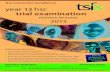 year 12 hsc trial examination - · PDF fileyear 12 hsc trial examination revision lectures ... r Don’t miss out on NSW’s most comprehensive HSC exam preparation lectures! ... Teachers