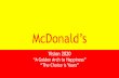 McDonald’s - · PDF fileOperations • Focus on high ... • Through premium pricing strategy • In the long-term, the new brand can go on franchising model ... McDonald’s New