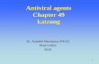 Antiviral agents Chapter 49 katzung - OPLOAD.irvip.opload.ir/vipdl/95/8/muipharm92/antivirals.pdf · 4 Antiviral Agents • Cure depends on host immune system to eradicate. If patients