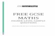 FREE GCSE MATHS - JobTestPrep · PDF filefree gcse maths higher-level sample questions practise for the 2017 gcse maths papers