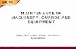 MAINTENANCE OF MACHINERY, GUARDS AND …fcee.utm.my/zakiyamani/files/2016/04/4b-Maintenance-Zaki.pdf · 5 Title Standard Operating Procedures for Power Press Machine Slide 1 5 Index