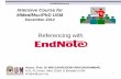 Endnote Msc Stats - Universiti Sains · PDF fileManaging pdf files ... You can import publisher-created PDFs into EndNote and, ... it indicates a new name for authors in your library
