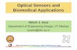 Optical Sensors and Biomedical Applications Vasa.ppt · PDF fileOptical Sensors and Biomedical Applications ... UV Photoionization based differential mobility sensorUV Photoionization