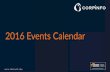 2016 Events Calendar - Amazon S3 - AWS · PDF file2016 Events Calendar. W W W . C O R P I N F O . ... 2016 AWS re:Invent 2016 AWS re:Invent 2016 AWS Partnership Customer Events CorpInfo