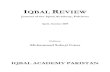 IQBAL REVIEW - iqbalcyberlibrary.netiqbalcyberlibrary.net/pdf/IRE-APR-OCT-2009.pdf · Title Iqbal Review (: April, October 2009) ... METAPHYSICS OF IBN AL-ARABI ... times in the Foundation