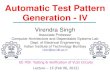 Automatic Test Pattern Generation - IVviren/Courses/2012/EE709/Lecture15.pdf · Automatic Test Pattern Generation - IV Virendra Singh Associate Professor Computer Architecture and
