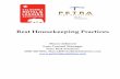 Best Housekeeping Practices · PDF fileRoom attendant Laundry attendant ... Best Housekeeping Practices Some of the costliest injuries that usually require surgery and rehabilitation