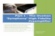 ‘Symphony’ High Fidelity - hifisonix.comhifisonix.com/wordpress/wp-content/uploads/2014/11/Part-1-Ovation... · ‘Symphony’ High Fidelity Preamplifier A full function high