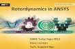 Rotordynamics in ANSYS - register.ansys.com.cnregister.ansys.com.cn/ansyschina/minisite/201411_em/motordesign... · Rotordynamics in ANSYS - Outline Introduction . ANSYS Rotordynamics