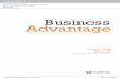 Business Advantage - · PDF fileSenior Lecturer in Community Enterprise ... success starts with Business Advantage. Advanced Student’s Book with DVD 978 0 521 ... Teacher’s Book