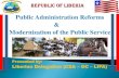 Public Administration Reforms Modernization of the …workspace.unpan.org/sites/Internet/Documents/UNPAN91946.pdf · Public Administration Reforms & Modernization of the Public Service