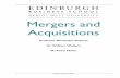 Mergers and Acquisitions - Edinburgh Business School · PDF fileIf this is not the case, ... Mergers and Acquisitions Edinburgh ... Mannesman deal overshadowed other recent large-scale