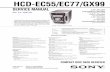 HCD-EC55/EC77/GX99 - Diagramas HCD-EC55_EC77_GX99.pdfSERVICE MANUAL Sony Corporation Personal Audio Division Published by Sony Techno Create Corporation US Model Canadian Model HCD-EC55/EC77/GX99