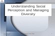 Understanding Social Perception and Managing · PDF fileUnderstanding Social Perception and Managing Diversity. Comportamiento ... reality is, not on reality ... • Contrast Effects: